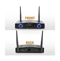 Pyle Wireless Belt-Pack Microphone System with Usb Powered Receiver, Headset & Lavalier Microphones