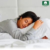 100% Organic Cotton Pillow Cases King Set Of 2, Soft & Cooling Percale Weave Pillowcases with envelope closure by California Design Den