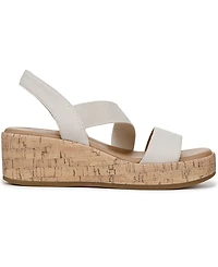 LifeStride Women's Odette Square Open Toe Wedge Sandals