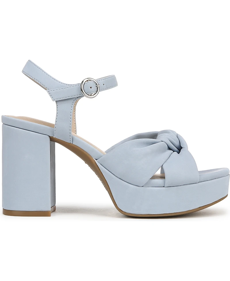 LifeStride Women's August Square Open Toe Platform Sandals