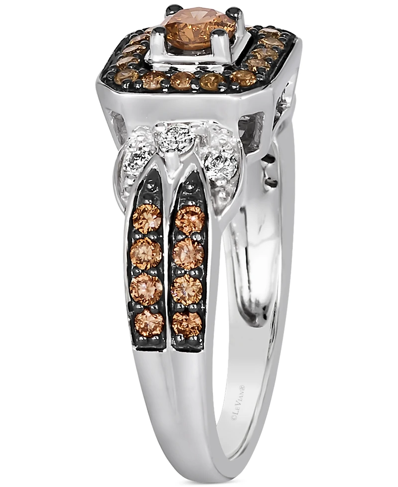 Le Vian Chocolate Diamond (5/8 ct. t.w.) & Nude Diamond (1/8 ct. t.w.) Ring in 14k Vanilla Gold