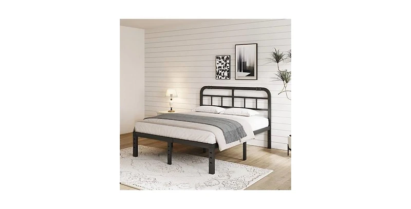Slickblue Heavy Duty Platform Bed Frame w/ Headboard