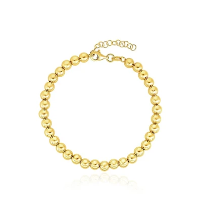 The Lovery Large Gold Ball Bead Bracelet 14K Gold
