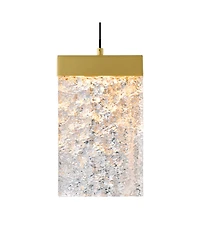 Cwi Lighting 12" Metal Lava Integrated Led Mini Pendant