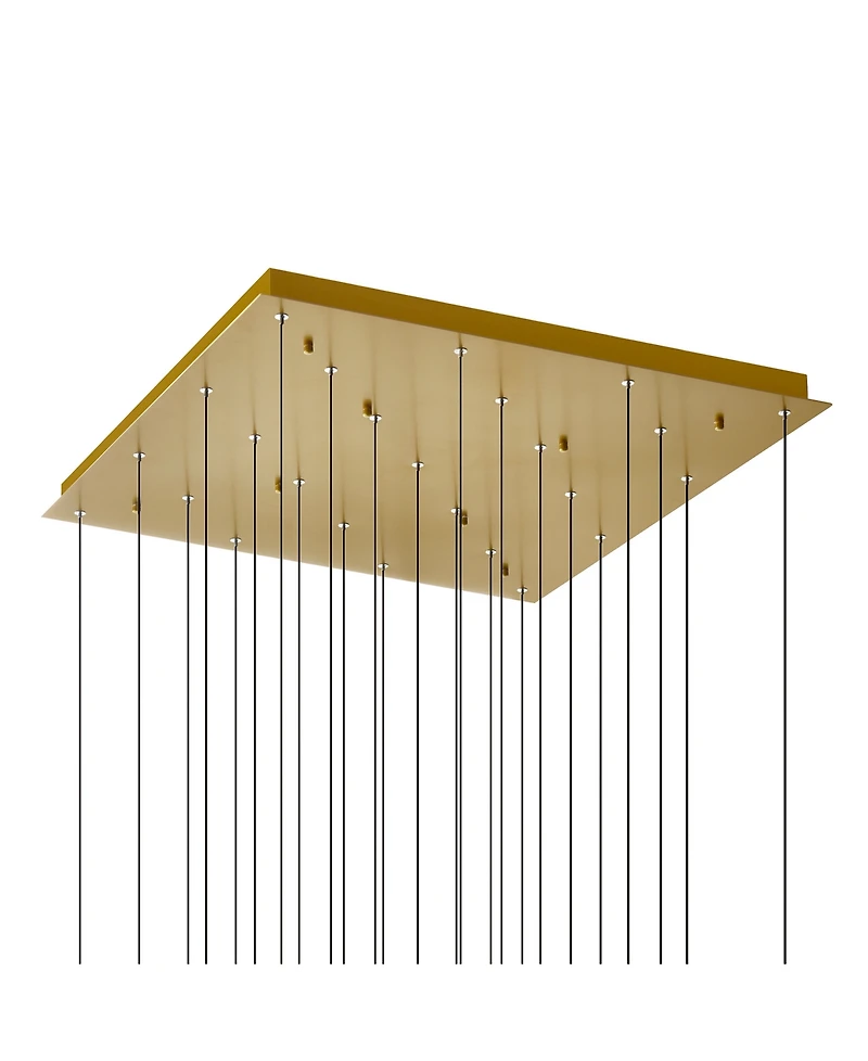 Cwi Lighting 16" Metal Greta Integrated Led Chandelier