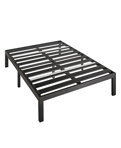 Heavy-Duty Metal Platform Bed Frame – Steel Slats for Durable, Noiseless Mattress Support