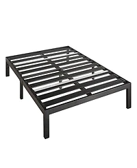 Heavy-Duty Metal Platform Bed Frame – Steel Slats for Durable, Noiseless Mattress Support