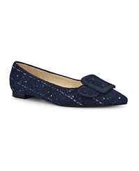 Nine West Women's Jesike Buckle Slip-On Flats