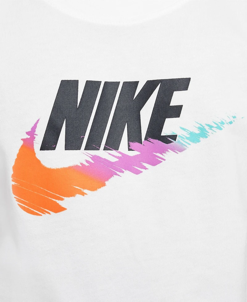 Nike Big Kids Sportswear Short-Sleeve Cotton T-Shirt