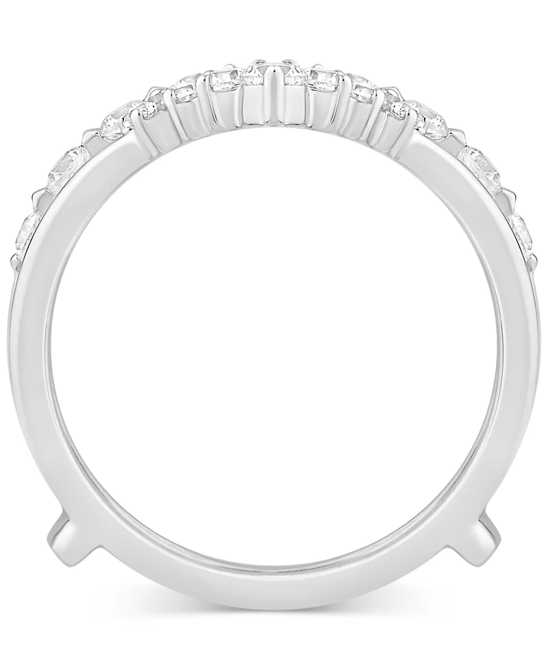Diamond Chevron Ring Guard Enhancer (5/8 ct. t.w.) in 14k White Gold