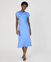 French Connection Women's Ennis Satin Column Dress