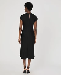 French Connection Women's Ennis Satin Column Midi Dress
