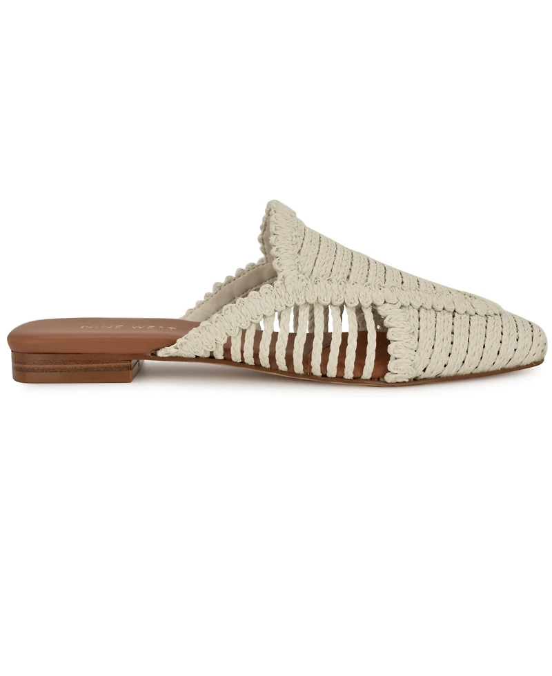 Nine West Women's Campton Woven Slip-On Mules