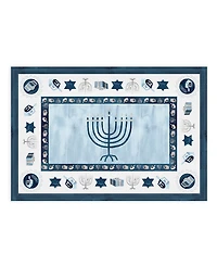Laural Home Happy Hanukkah Set of 4 Placemat, 13" x 19"