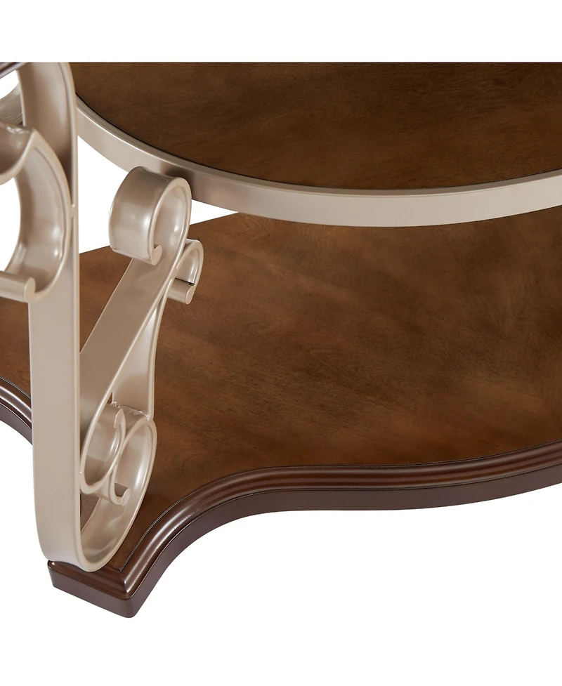 Lovmor Marble Pattern Living Room Cocktail Table End table Coffee table