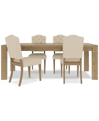5pc Dining Set (Davie Rectangular Table & 4 Jesilyn Chairs)