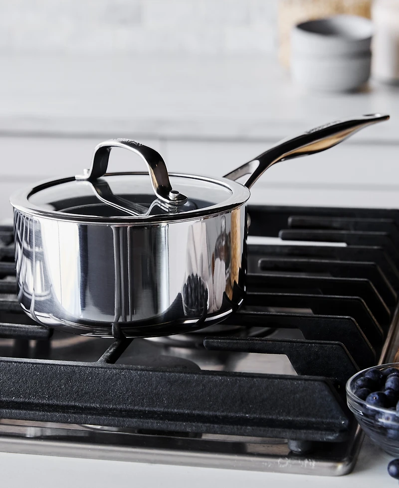 GreenPan Valencia Pro Stainless Steel 1.66-Qt. Saucepan with Lid