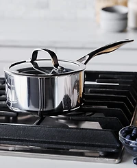 GreenPan Valencia Pro Stainless Steel 1.66-Qt. Saucepan with Lid
