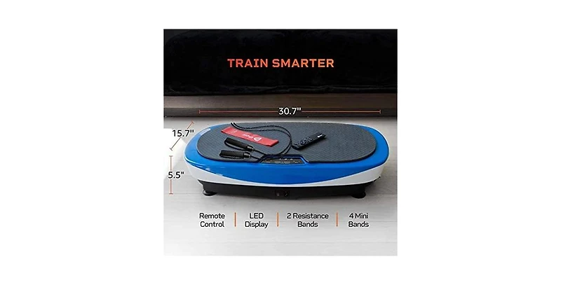 LifePro Rumblex Max 4D Vibration Plate with Resistance Bands - Full Body Exercise Machine for Home Fitness, Weight Loss