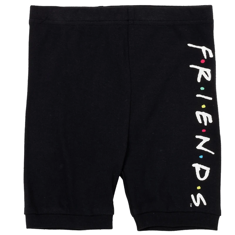 Friends Girls Pajama Shirt and Shorts Sleep Set