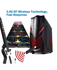 Nbcp Pc Guitar Hero Wireless Legends Rock Dongle Adapter Bundle for PS3 /Computer Windows/Mac