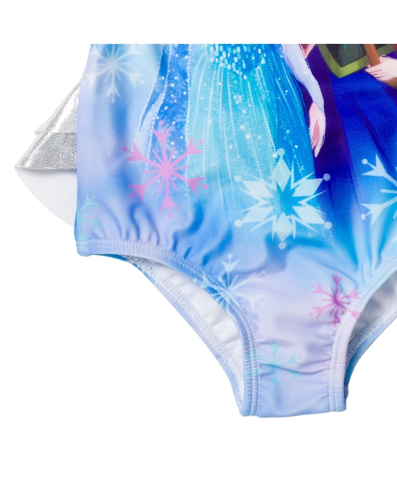Frozen Little Girls Disney Elsa Anna One Piece Bathing Suit