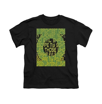 Green Lantern Boys Oath Short Sleeve Juvenile Tee / T-Shirt
