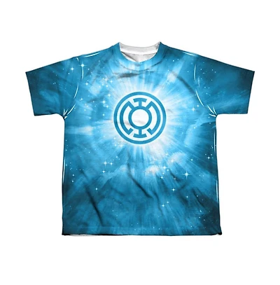 Green Lantern Boys Blue Energy Short Sleeve Poly Crew Tee / T-Shirt