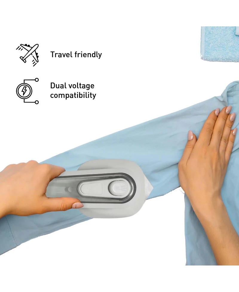 Pursonic Travel Laundry Essentials Set: Garment Steamer, Mini Iron, Eco-Friendly Laundry Sheets, and Wool Dryer Balls
