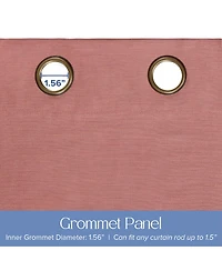 Texture Room Darkening Grommet Curtains Pair