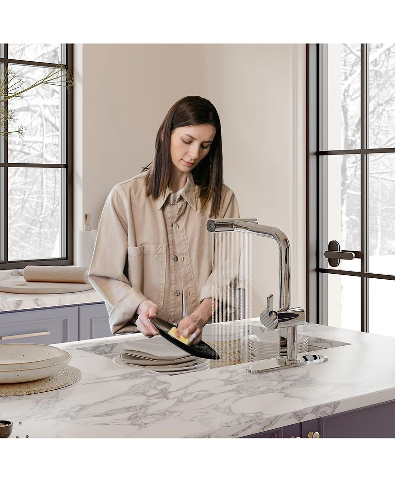 Casainc Single Handle Pull Out Kitchen Faucet