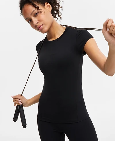 Id Ideology Women's Studio Short-Sleeve Top, Exclusively at Macy's