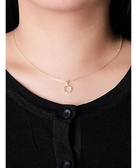 Devata Eternity Pendant Chain Necklace in 14K Gold, 16 in adj to 18 in, approx. 4.1 grams