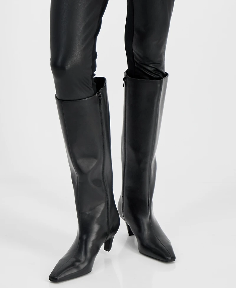 I.n.c. International Concepts Women's Sameya Mid-Heel Knee High Boots, Created for Macy's
