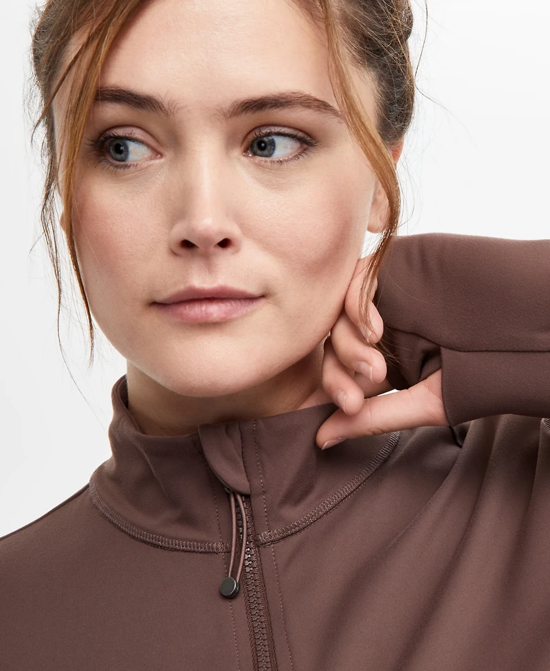 Id Ideology Plus Soft Flex Solid Full-Zip Jacket