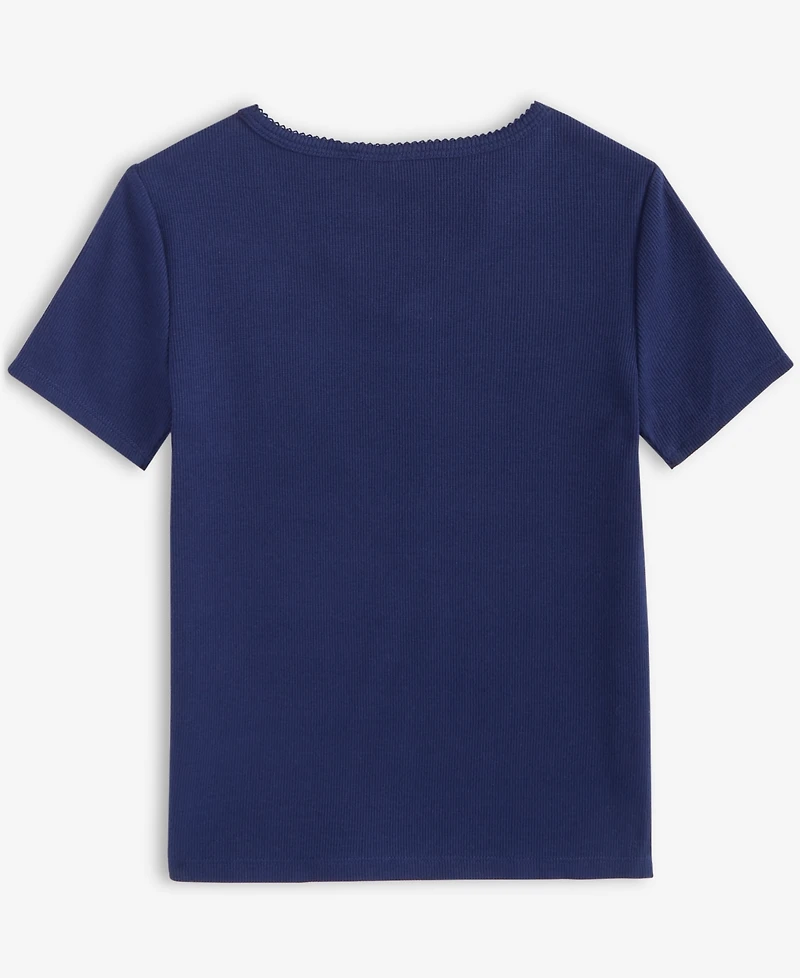 Epic Threads Little & Big Girls Ruched V-Neck Top, Exclusively at Macy's