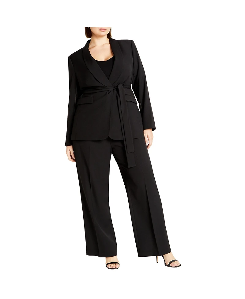 City Chic Plus Size Belted Yasmine Jacket