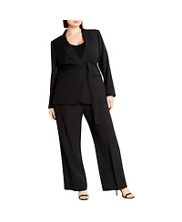 City Chic Plus Size Belted Yasmine Jacket