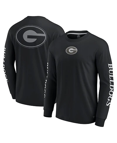 Fanatics Men's Black Georgia Bulldogs Strive Long Sleeve T-Shirt