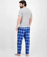 Club Room Men's Berry Plaid Pajama Set, Exclusively at Macy's