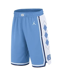 Jordan Men's Carolina Light Blue North Tar Heels Road Replica Performance Basketball Shorts