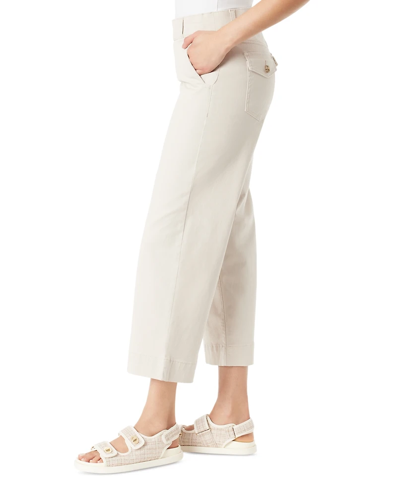Gloria Vanderbilt Petite Shape Effect Wide-Leg Cropped Pants