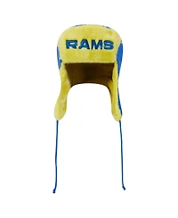 New Era Men's Royal Los Angeles Rams Helmet Head Trapper Knit Hat