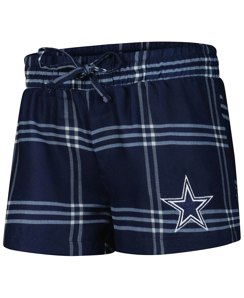 Concepts Sport Women's Navy/Gray Dallas Cowboys Petition Raglan Long Sleeve T-Shirt and Shorts Set