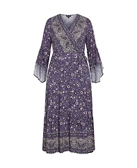 Plus Belle Wrap Maxi Dress