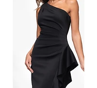 Xscape Women's Ruffled One-Shoulder Dress
