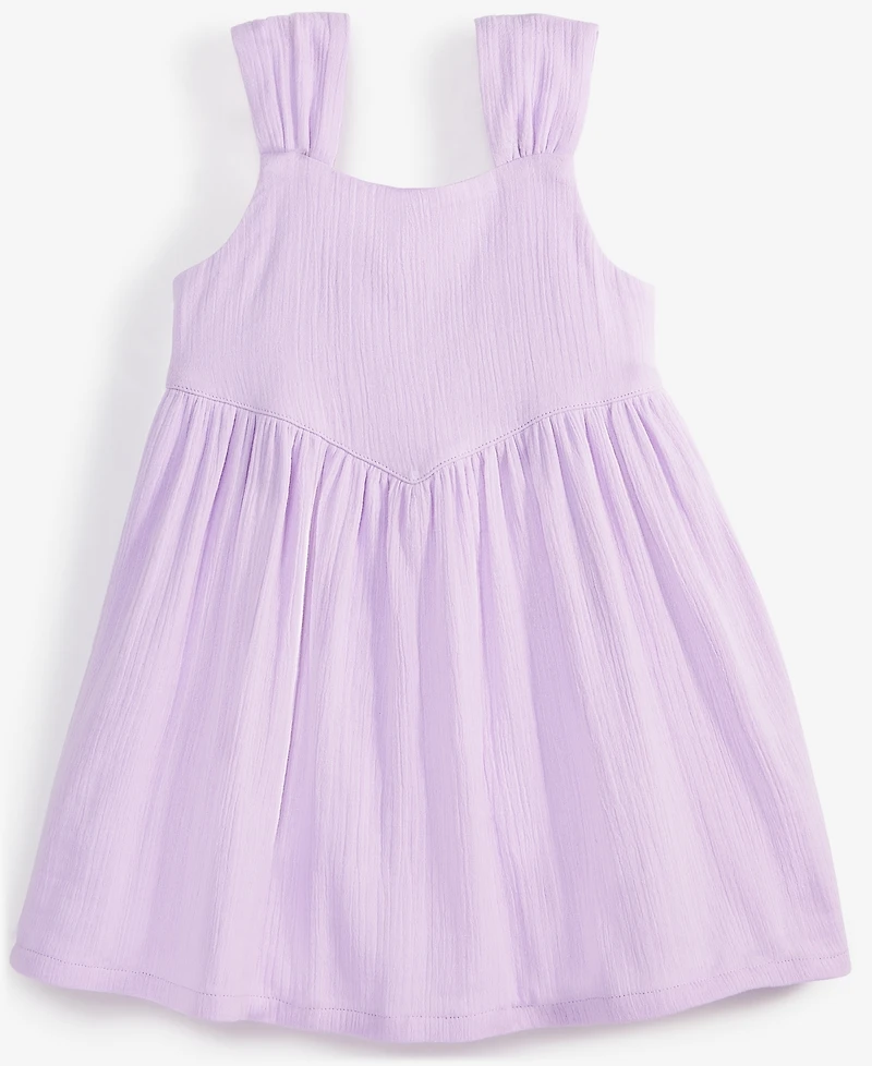 Epic Threads Girls Lilac Moon Solid Gauze Sleeveless Dress, Toddler, Exclusively at Macy's