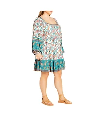 City Chic Plus Aurora Mini Dress