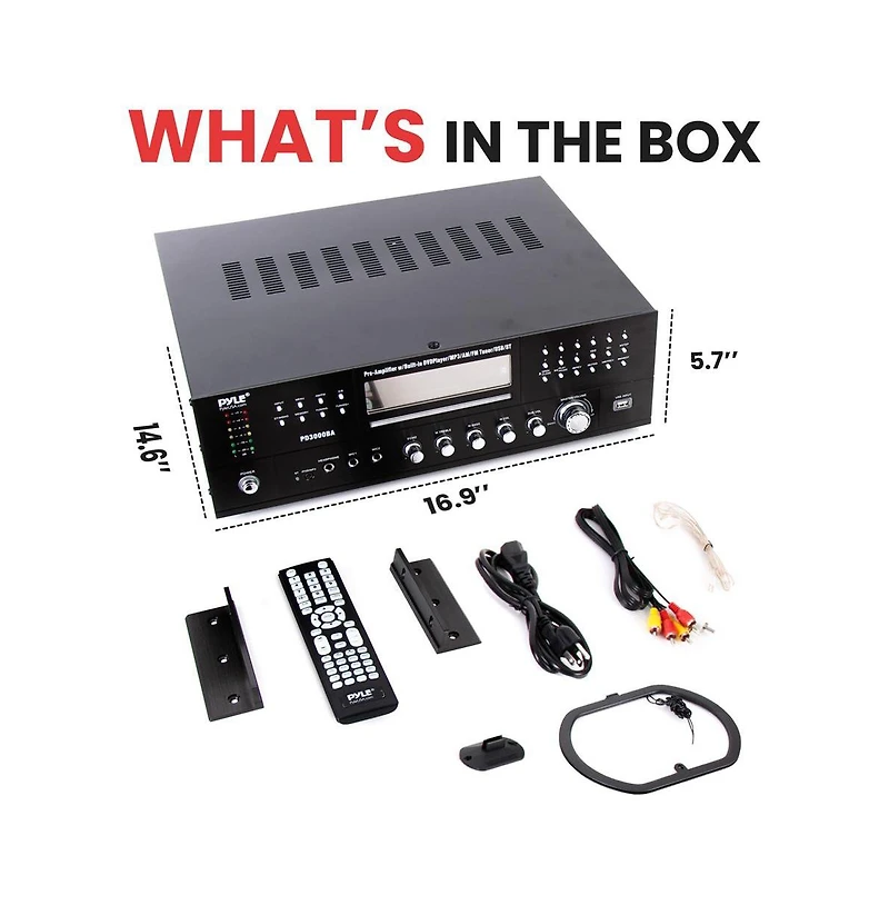 Pyle Bluetooth Home Theater Amplifier Receiver