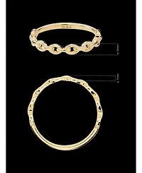Devata Cable Link Ring in 14K Gold, Size 6, approx. 1.5 grams.